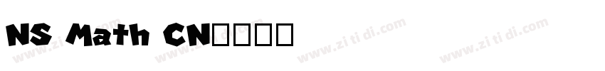 NS Math CN字体转换